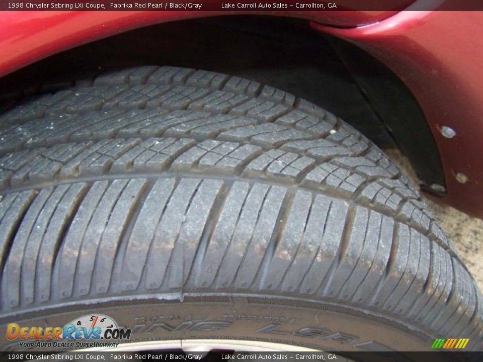 1998 Chrysler Sebring LXi Coupe Paprika Red Pearl / Black/Gray Photo #7