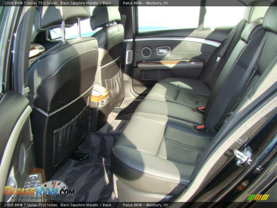 2008 BMW 7 Series 750i Sedan Black Sapphire Metallic / Black Photo #11