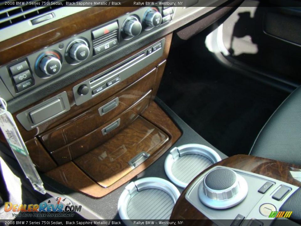 2008 BMW 7 Series 750i Sedan Black Sapphire Metallic / Black Photo #13
