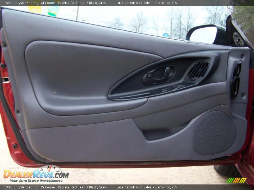 1998 Chrysler Sebring LXi Coupe Paprika Red Pearl / Black/Gray Photo #19
