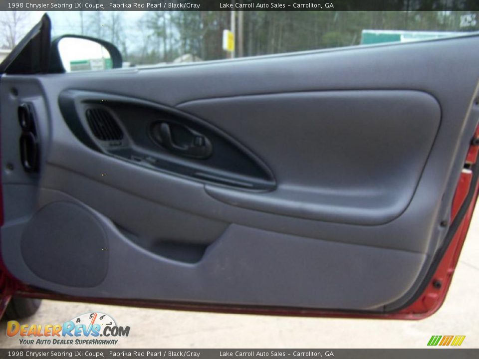 1998 Chrysler Sebring LXi Coupe Paprika Red Pearl / Black/Gray Photo #20