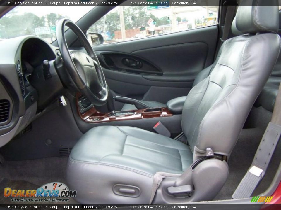 1998 Chrysler Sebring LXi Coupe Paprika Red Pearl / Black/Gray Photo #21