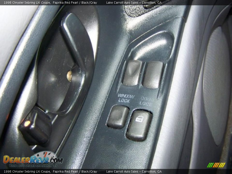 1998 Chrysler Sebring LXi Coupe Paprika Red Pearl / Black/Gray Photo #24