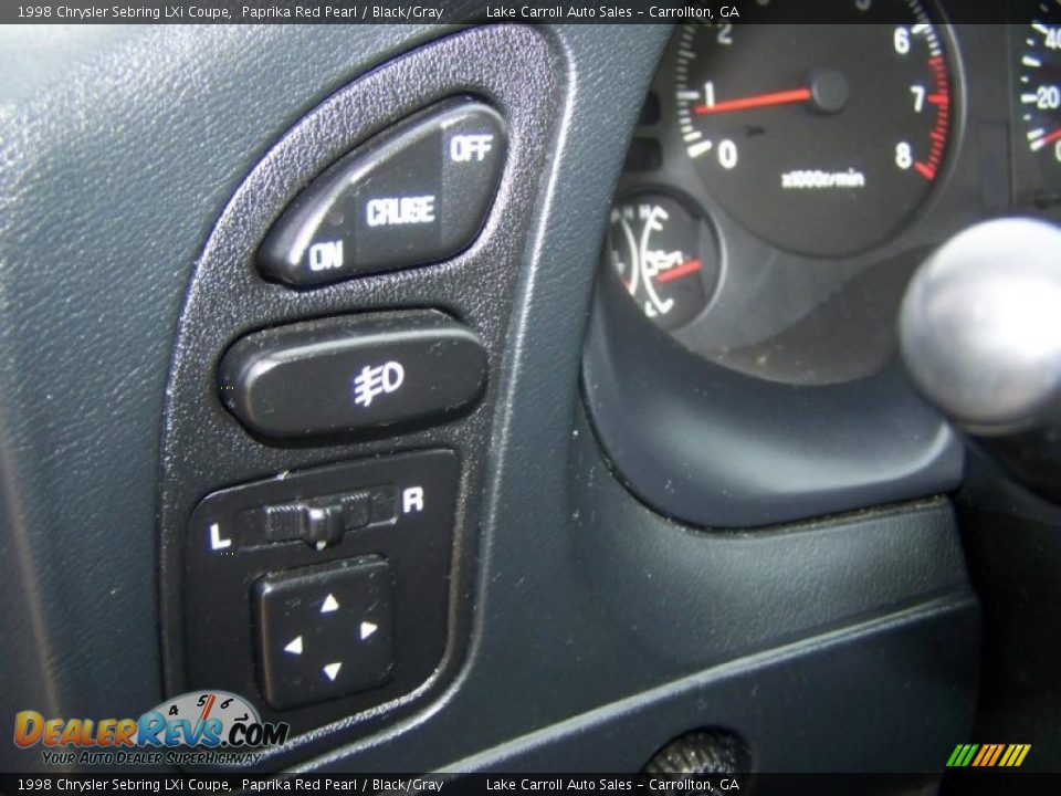 1998 Chrysler Sebring LXi Coupe Paprika Red Pearl / Black/Gray Photo #25