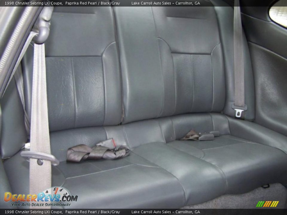 1998 Chrysler Sebring LXi Coupe Paprika Red Pearl / Black/Gray Photo #27