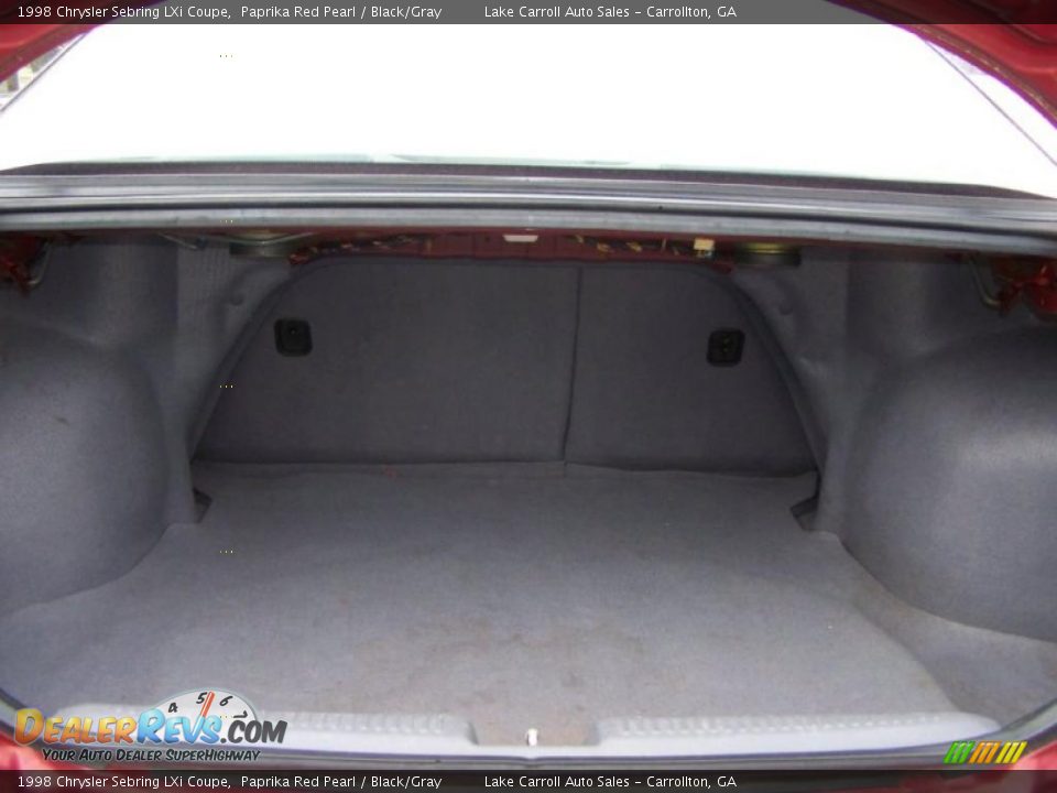 1998 Chrysler Sebring LXi Coupe Paprika Red Pearl / Black/Gray Photo #28