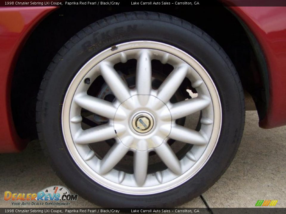 1998 Chrysler Sebring LXi Coupe Paprika Red Pearl / Black/Gray Photo #29