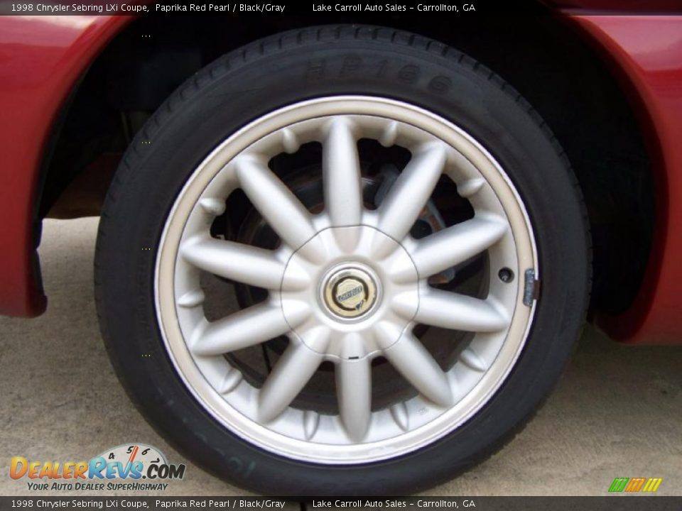 1998 Chrysler Sebring LXi Coupe Paprika Red Pearl / Black/Gray Photo #30