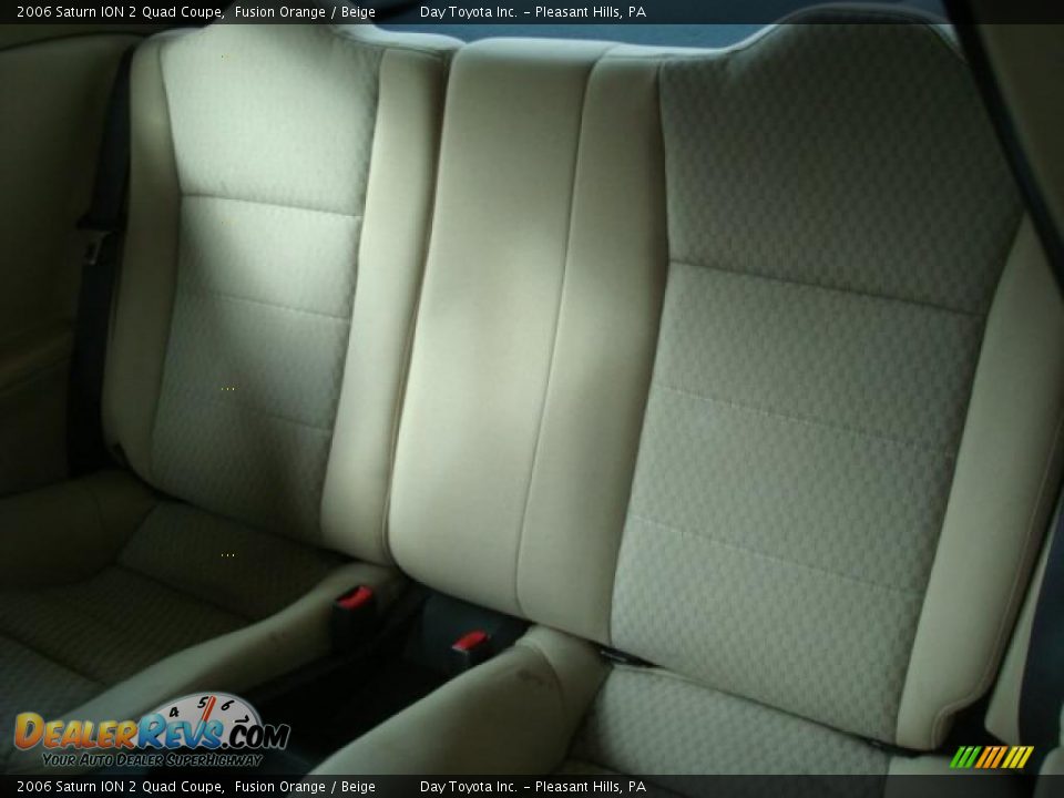 2006 Saturn ION 2 Quad Coupe Fusion Orange / Beige Photo #9