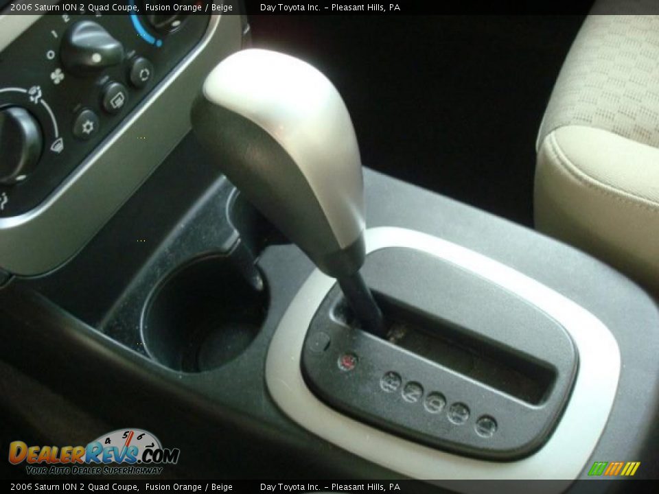 2006 Saturn ION 2 Quad Coupe Fusion Orange / Beige Photo #11