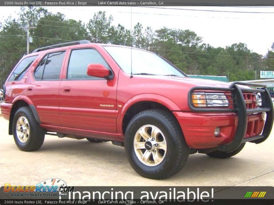 2000 Isuzu Rodeo LSE Palazzo Red Mica / Beige Photo #1