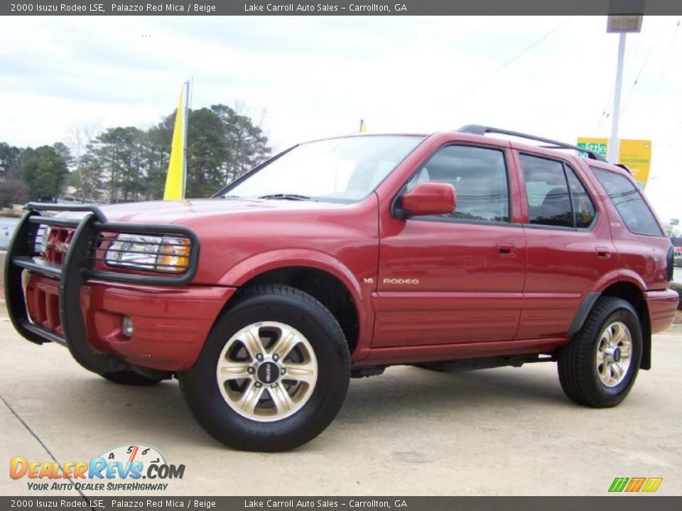 2000 Isuzu Rodeo LSE Palazzo Red Mica / Beige Photo #2