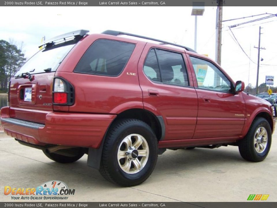 2000 Isuzu Rodeo LSE Palazzo Red Mica / Beige Photo #3