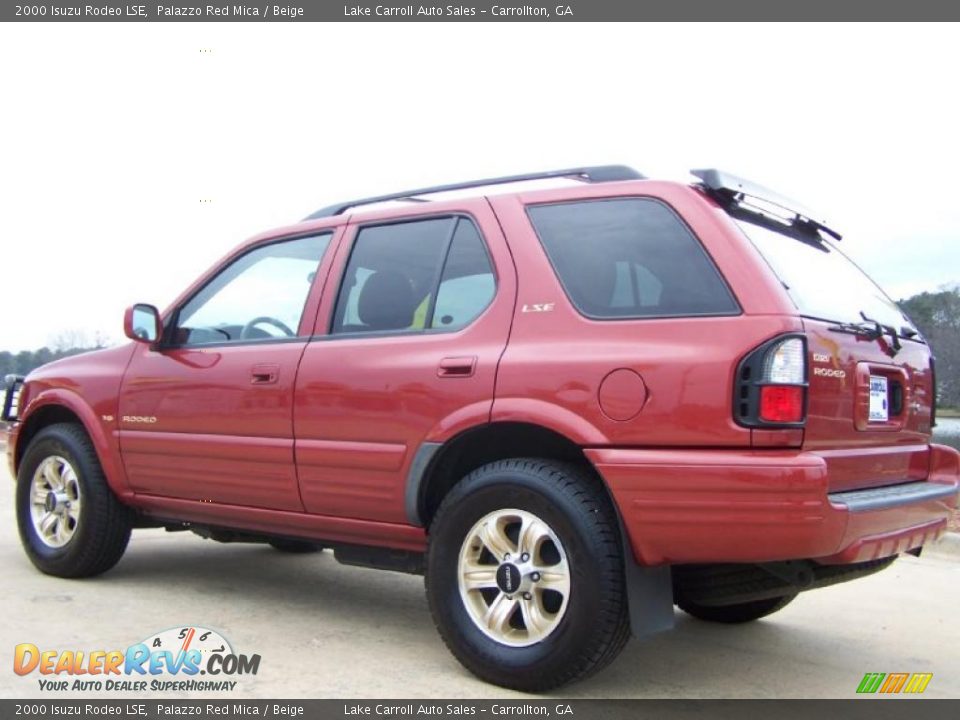 2000 Isuzu Rodeo LSE Palazzo Red Mica / Beige Photo #4