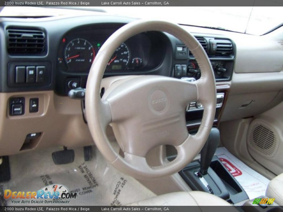 2000 Isuzu Rodeo LSE Palazzo Red Mica / Beige Photo #5