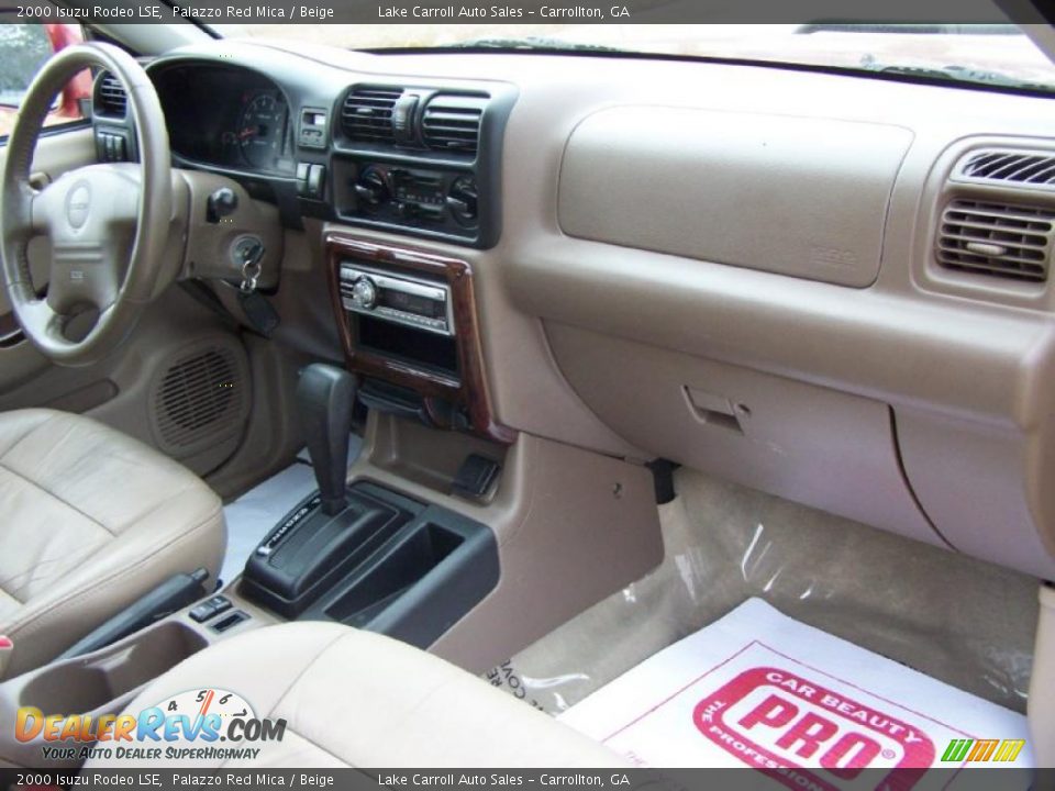 2000 Isuzu Rodeo LSE Palazzo Red Mica / Beige Photo #9