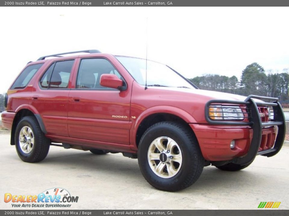 2000 Isuzu Rodeo LSE Palazzo Red Mica / Beige Photo #10