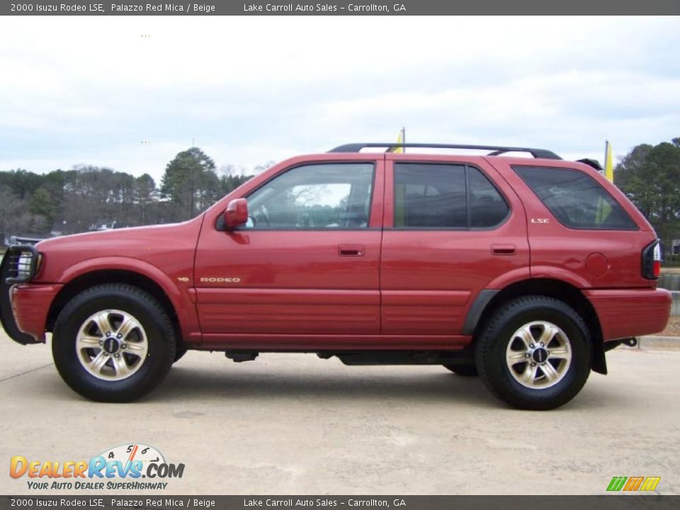 2000 Isuzu Rodeo LSE Palazzo Red Mica / Beige Photo #12
