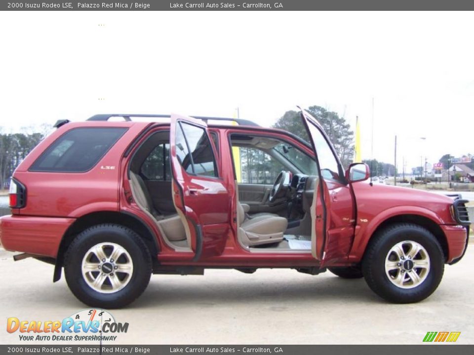 2000 Isuzu Rodeo LSE Palazzo Red Mica / Beige Photo #13