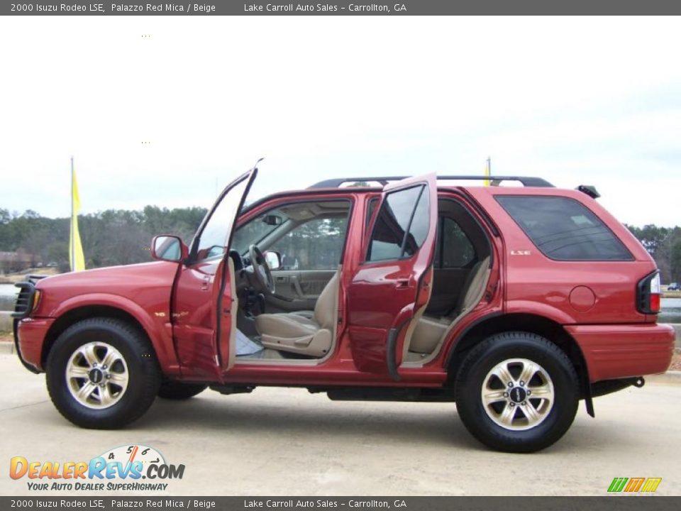 2000 Isuzu Rodeo LSE Palazzo Red Mica / Beige Photo #14