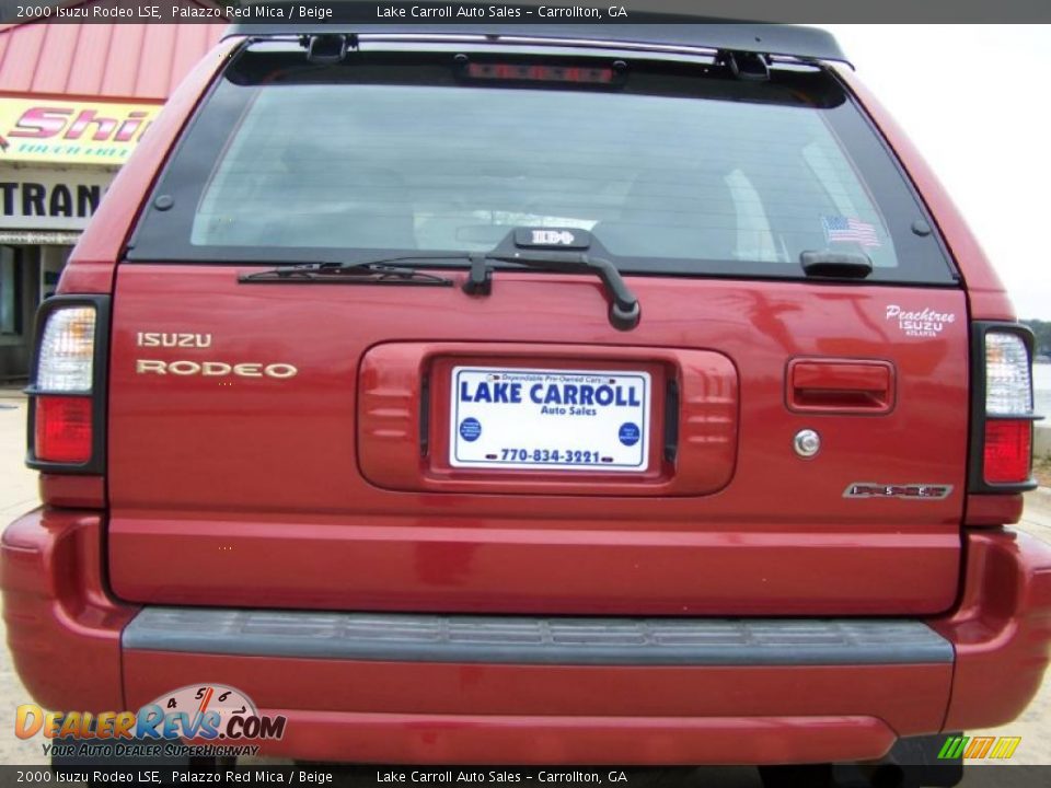 2000 Isuzu Rodeo LSE Palazzo Red Mica / Beige Photo #15
