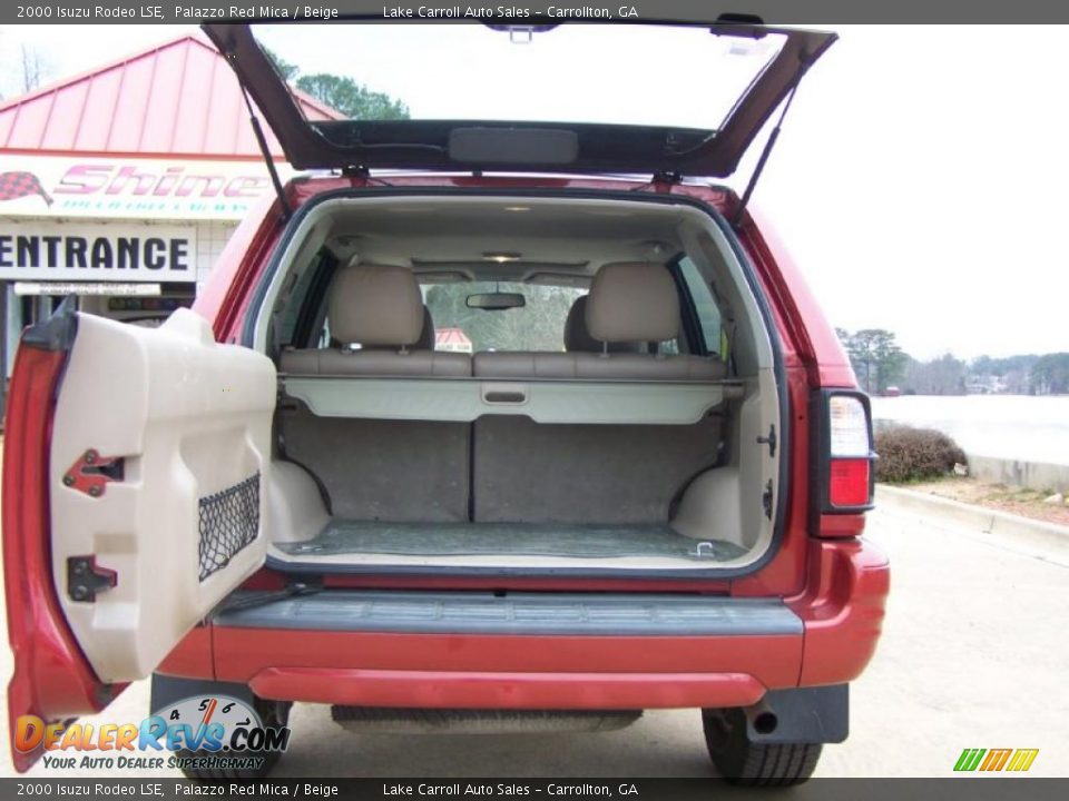 2000 Isuzu Rodeo LSE Palazzo Red Mica / Beige Photo #16