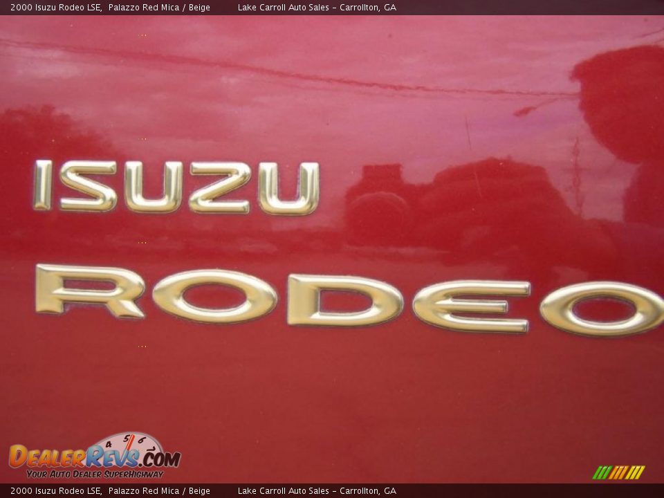 2000 Isuzu Rodeo LSE Palazzo Red Mica / Beige Photo #17