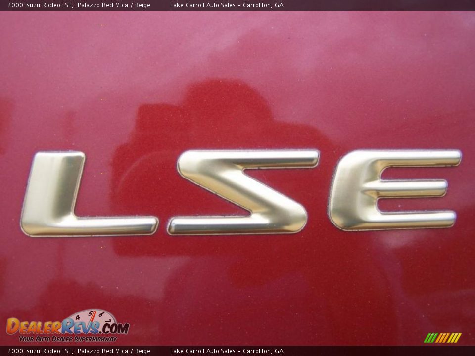 2000 Isuzu Rodeo LSE Palazzo Red Mica / Beige Photo #18