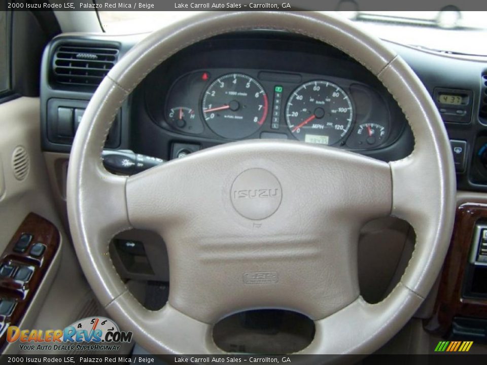 2000 Isuzu Rodeo LSE Palazzo Red Mica / Beige Photo #19