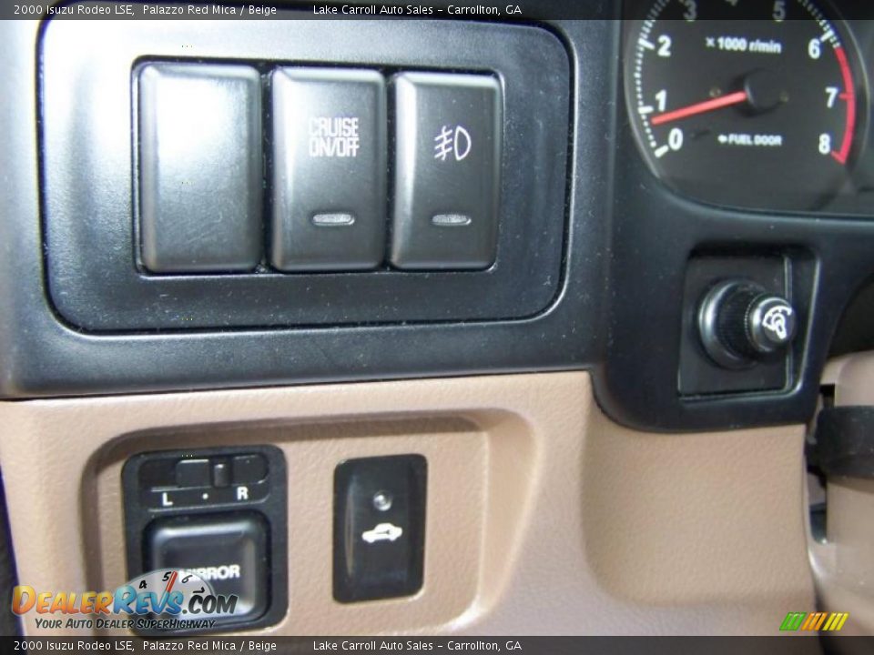 2000 Isuzu Rodeo LSE Palazzo Red Mica / Beige Photo #20