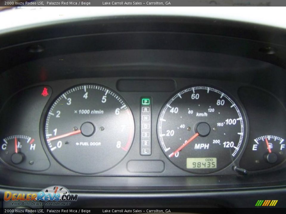 2000 Isuzu Rodeo LSE Palazzo Red Mica / Beige Photo #21