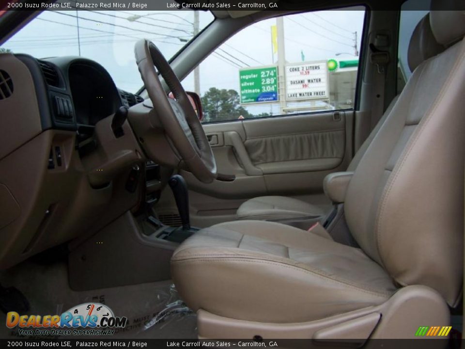 2000 Isuzu Rodeo LSE Palazzo Red Mica / Beige Photo #25