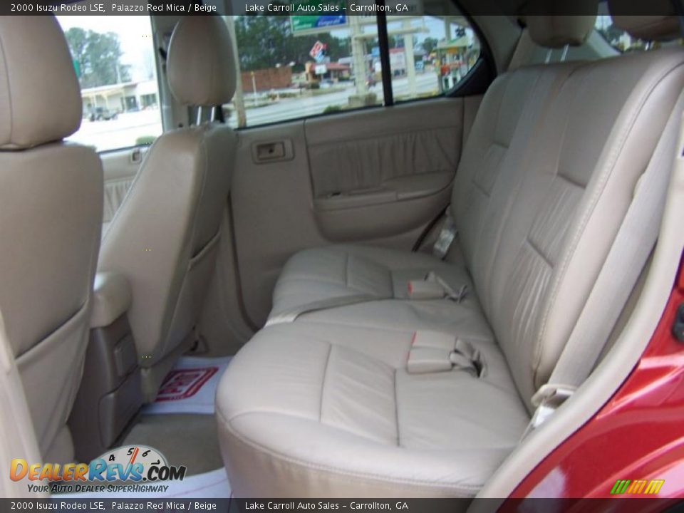 2000 Isuzu Rodeo LSE Palazzo Red Mica / Beige Photo #27