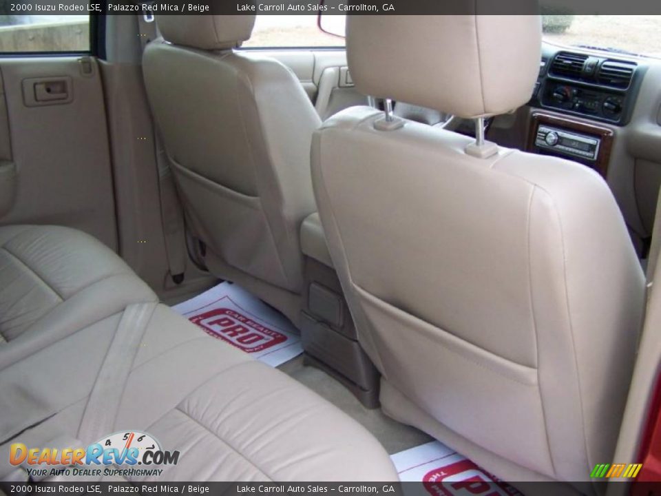 2000 Isuzu Rodeo LSE Palazzo Red Mica / Beige Photo #29