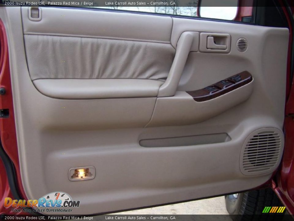 2000 Isuzu Rodeo LSE Palazzo Red Mica / Beige Photo #31