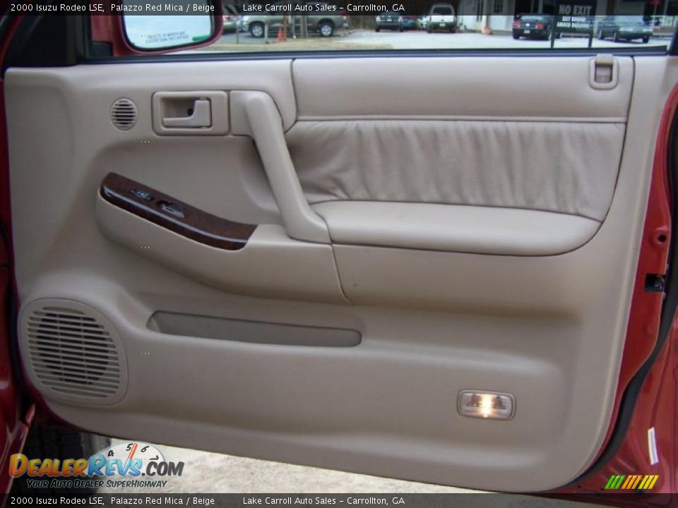2000 Isuzu Rodeo LSE Palazzo Red Mica / Beige Photo #32