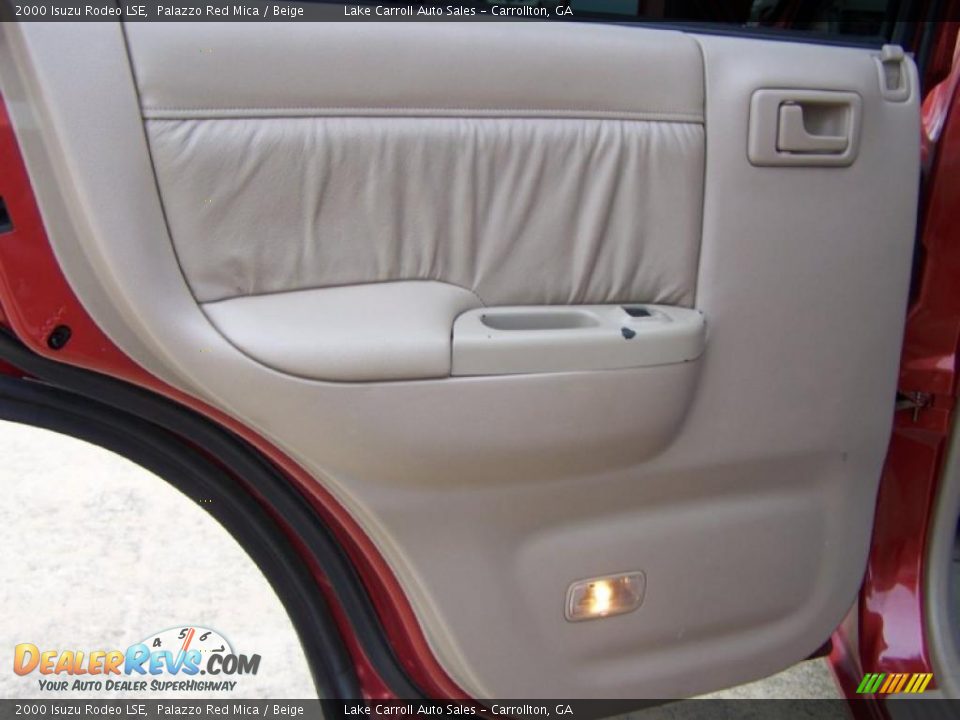 2000 Isuzu Rodeo LSE Palazzo Red Mica / Beige Photo #33