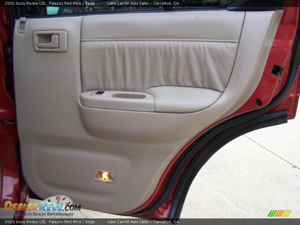 2000 Isuzu Rodeo LSE Palazzo Red Mica / Beige Photo #34