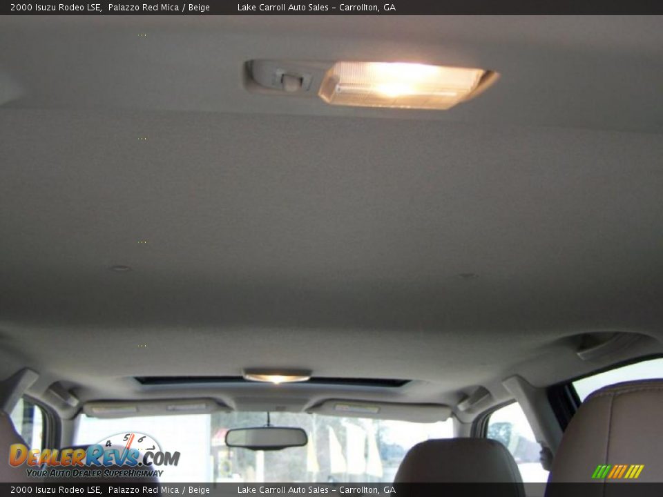 2000 Isuzu Rodeo LSE Palazzo Red Mica / Beige Photo #36