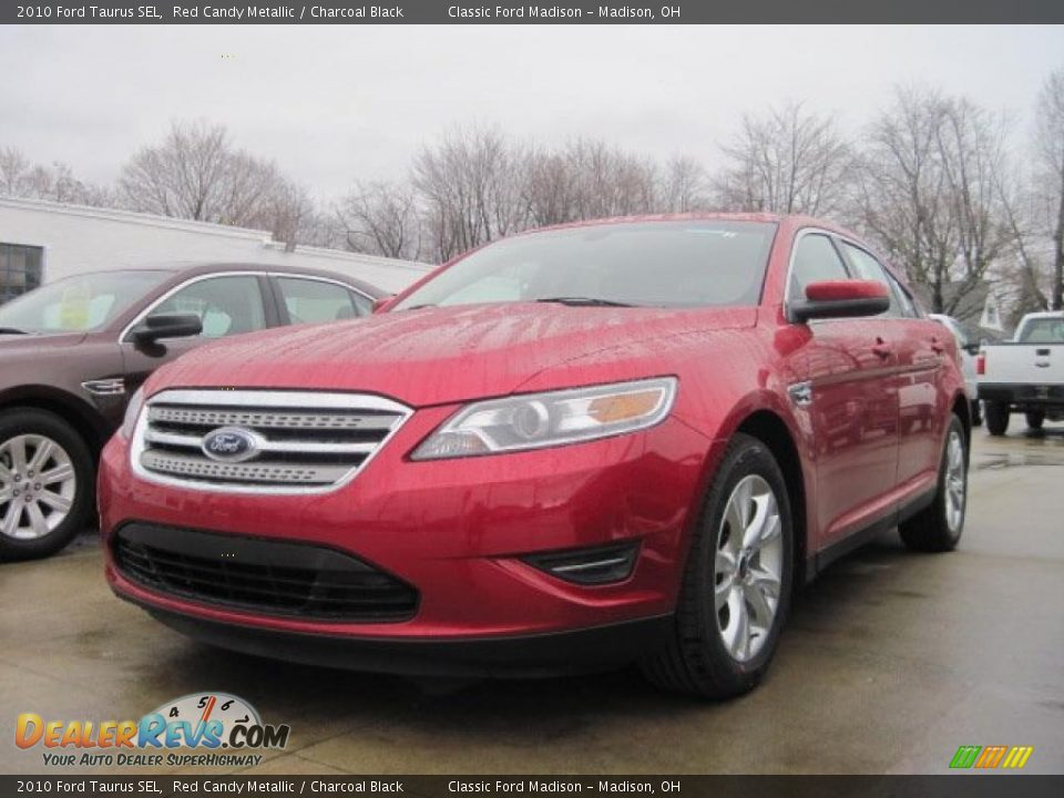 2010 Ford Taurus SEL Red Candy Metallic / Charcoal Black Photo #1