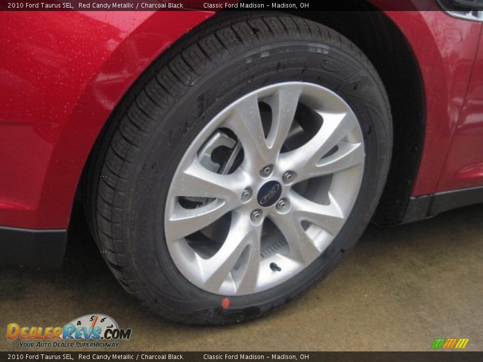 2010 Ford Taurus SEL Red Candy Metallic / Charcoal Black Photo #5