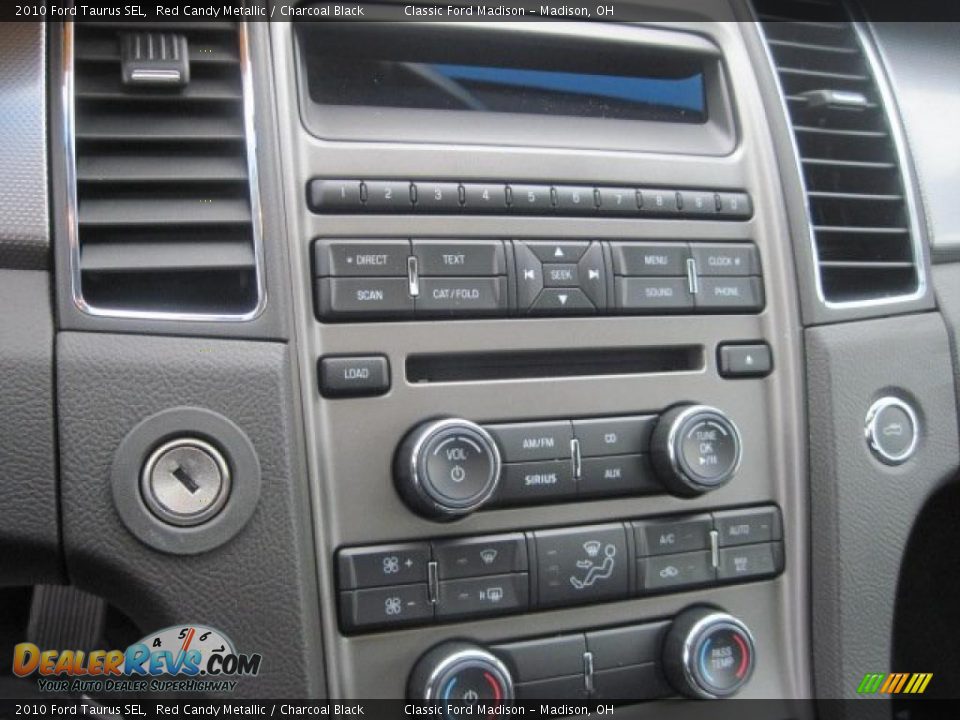 2010 Ford Taurus SEL Red Candy Metallic / Charcoal Black Photo #10