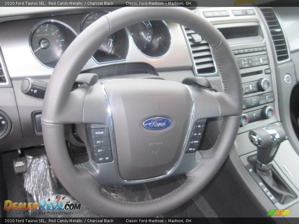 2010 Ford Taurus SEL Red Candy Metallic / Charcoal Black Photo #11