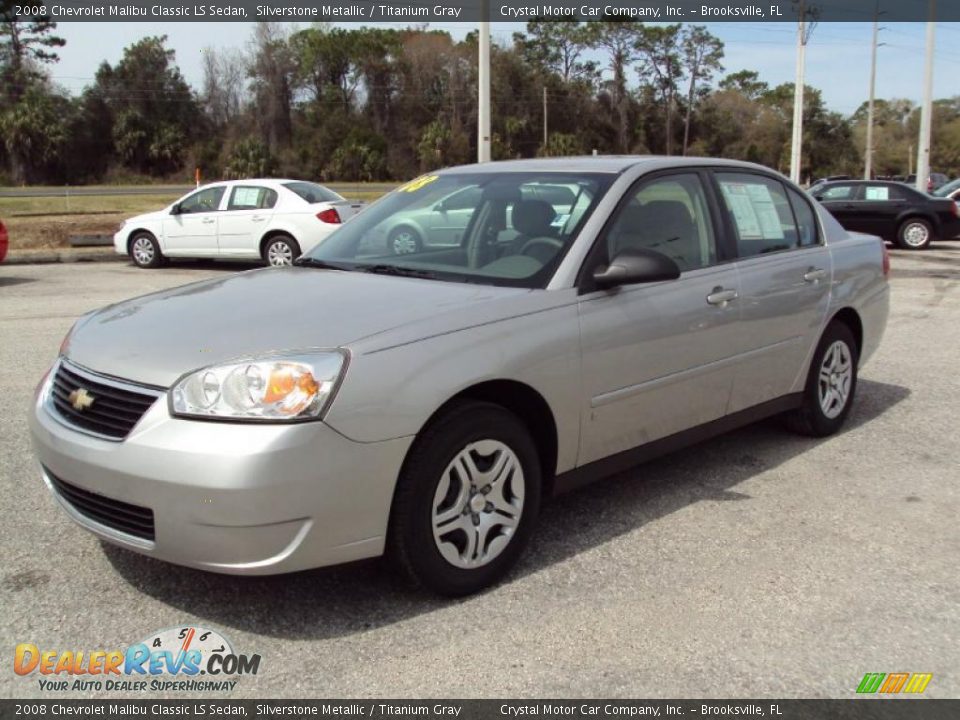 2008 Chevrolet Malibu Classic LS Sedan Silverstone Metallic / Titanium Gray Photo #1