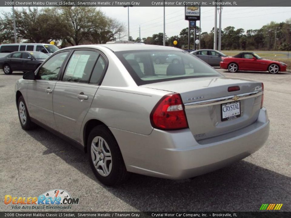 2008 Chevrolet Malibu Classic LS Sedan Silverstone Metallic / Titanium Gray Photo #3