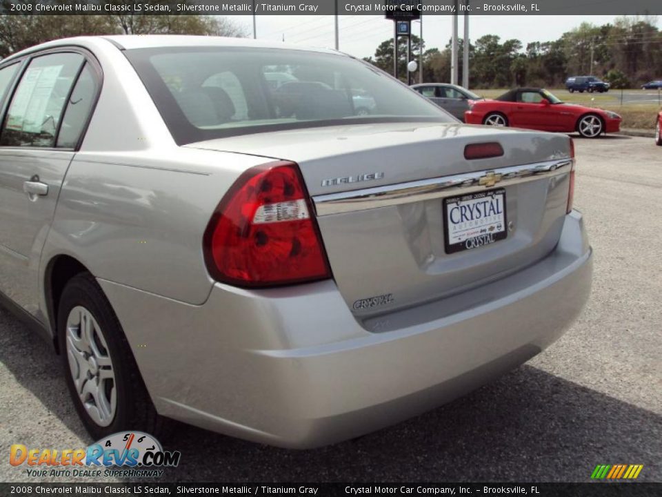 2008 Chevrolet Malibu Classic LS Sedan Silverstone Metallic / Titanium Gray Photo #7