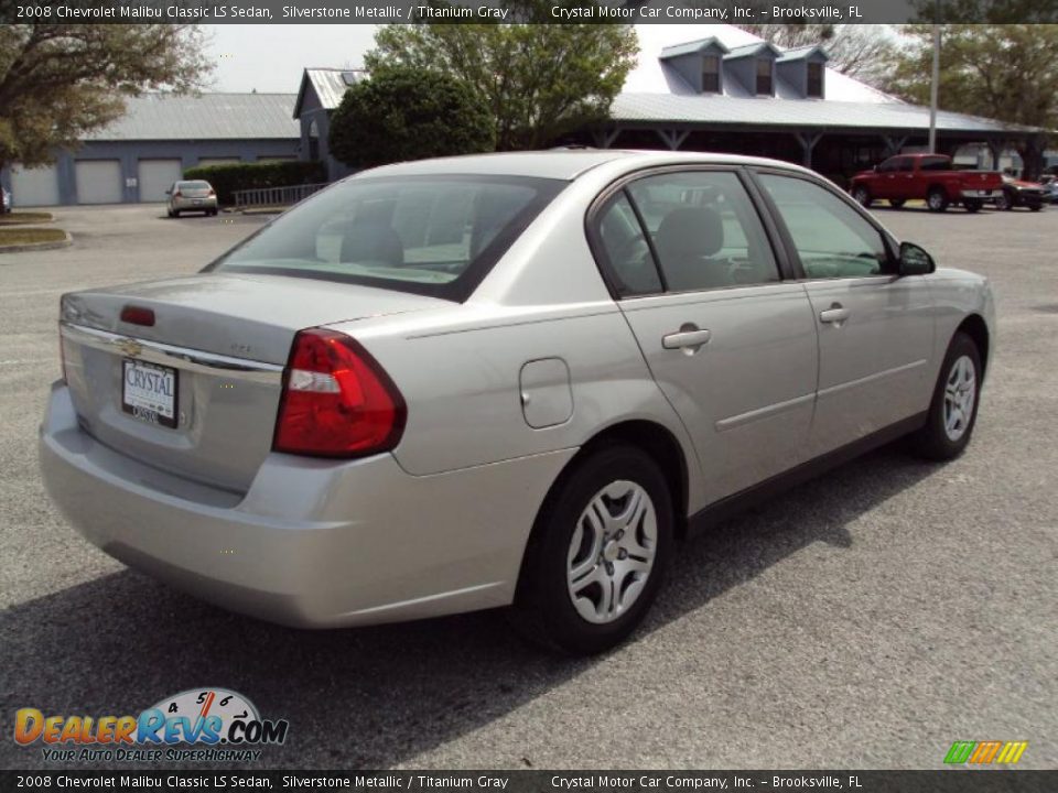 2008 Chevrolet Malibu Classic LS Sedan Silverstone Metallic / Titanium Gray Photo #8