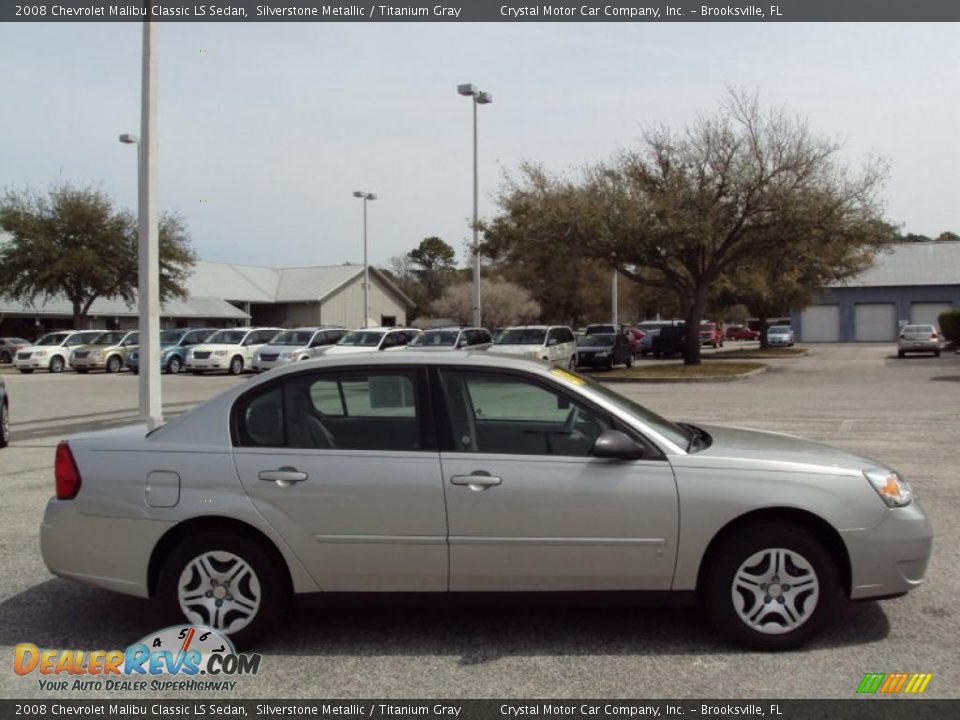 2008 Chevrolet Malibu Classic LS Sedan Silverstone Metallic / Titanium Gray Photo #9