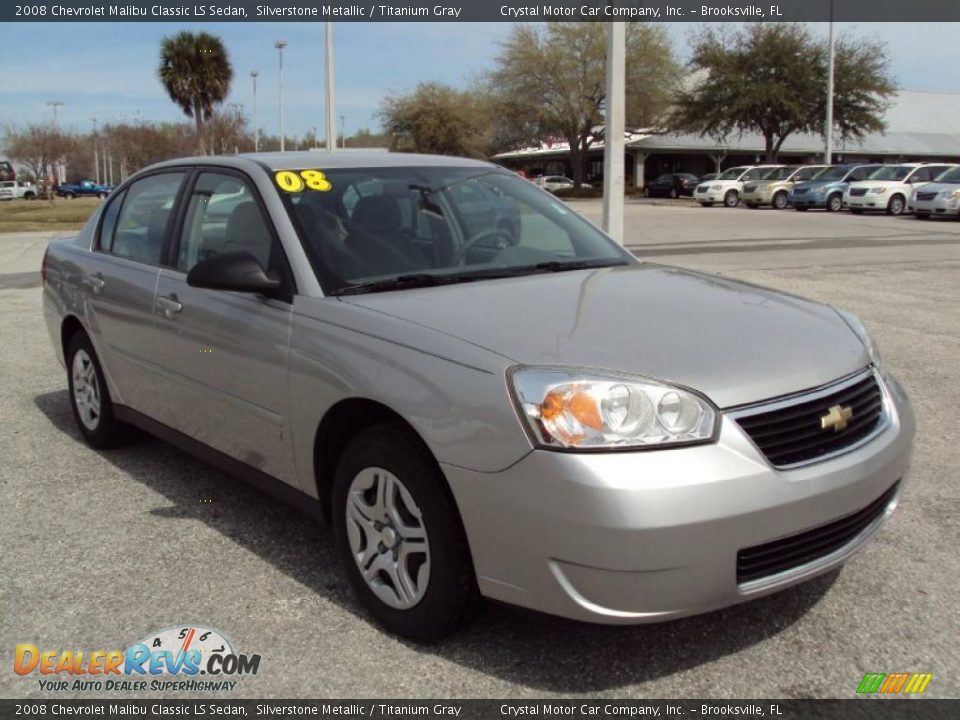 2008 Chevrolet Malibu Classic LS Sedan Silverstone Metallic / Titanium Gray Photo #10
