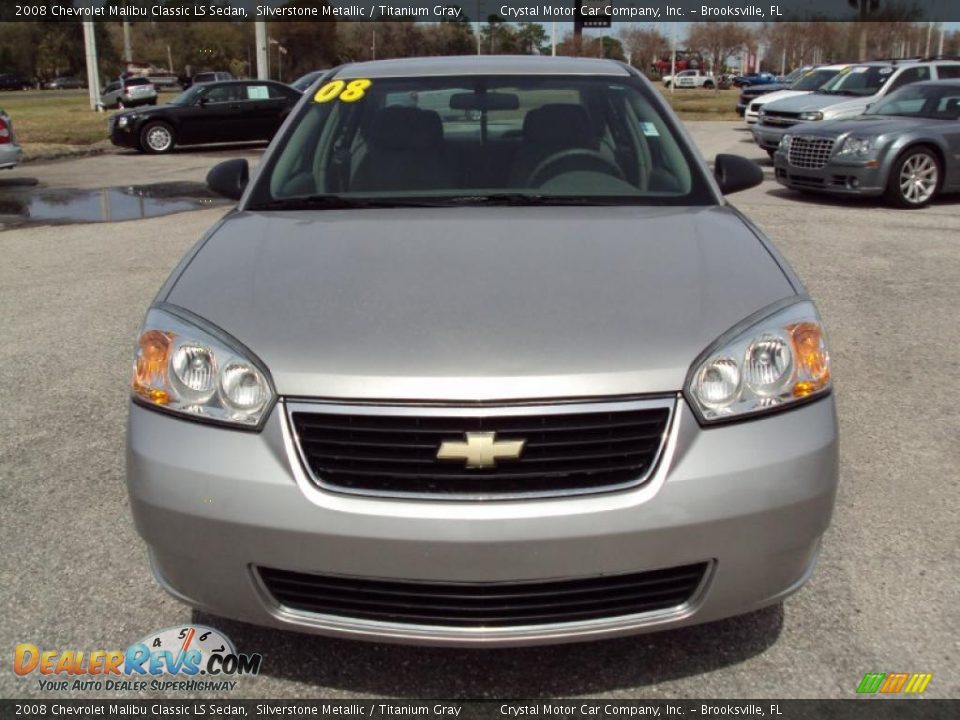 2008 Chevrolet Malibu Classic LS Sedan Silverstone Metallic / Titanium Gray Photo #13